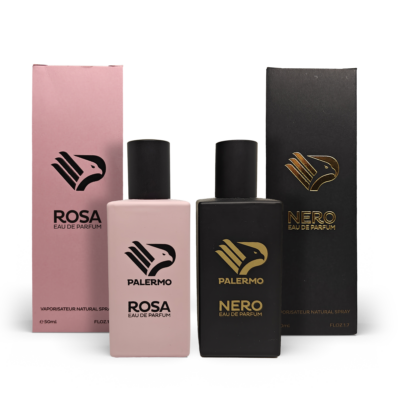 Profumi originali del Palermo FC in due diverse fragranze: Il Rosa e Il Nero.