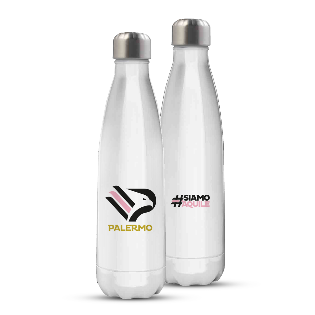 Water Bottle White "Siamo Aquile"
