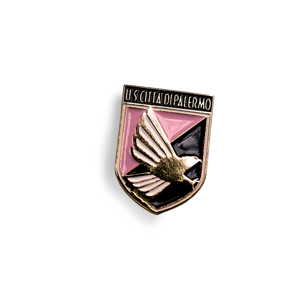 spilla Palermo FC 2000 con stemma U.S. Palermo