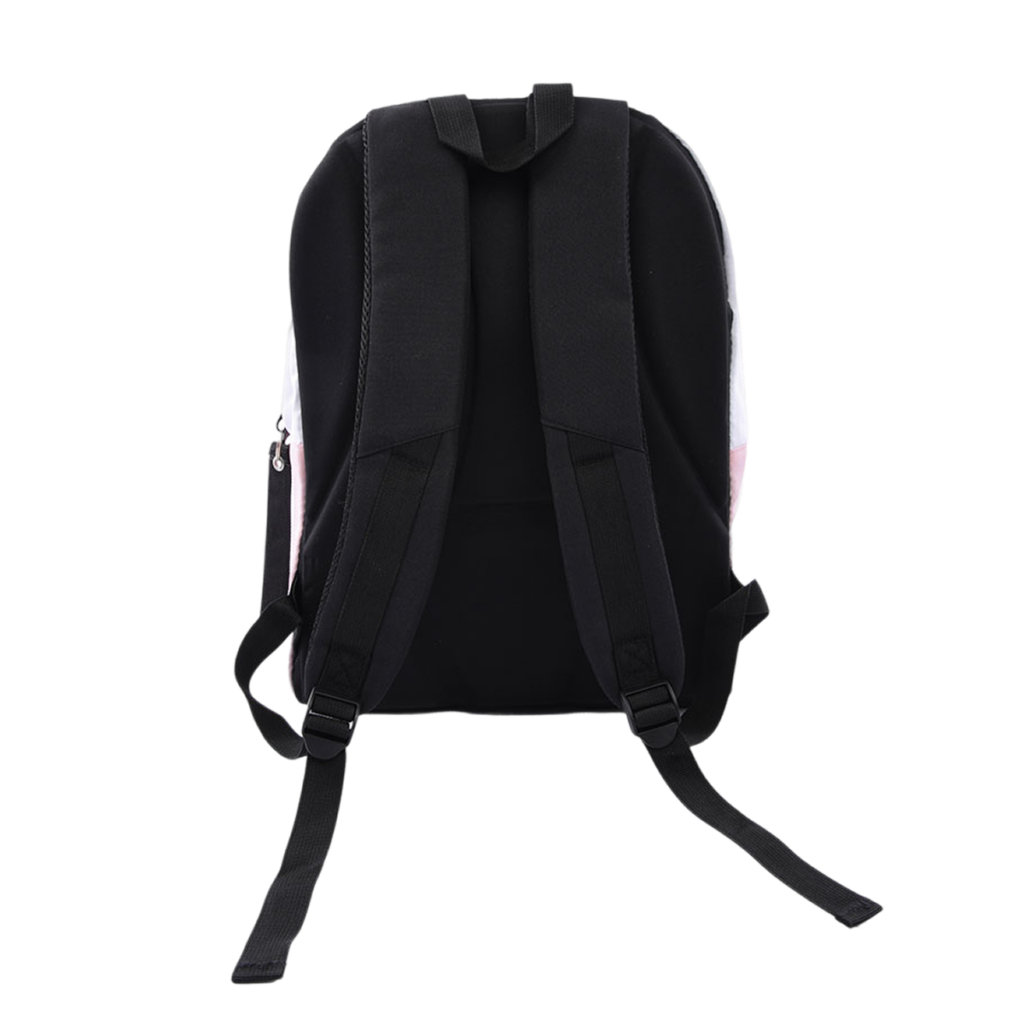 vista posteriore zaino scuola Palermo FC con spallacci imbottiti