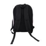 vista posteriore zaino scuola Palermo FC con spallacci imbottiti