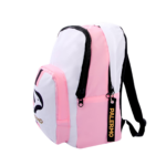 vista laterale dello zaino scuola Palermo FC con portachiavi