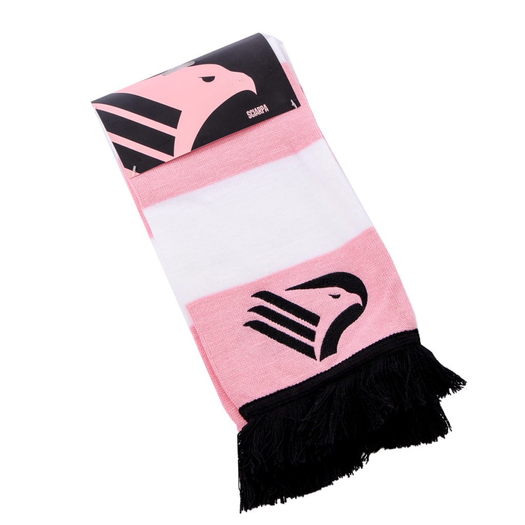 Sciarpa rosanero Palermo FC con frange