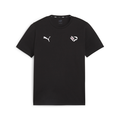 t-shirt nera casual team adulto palermo. fc