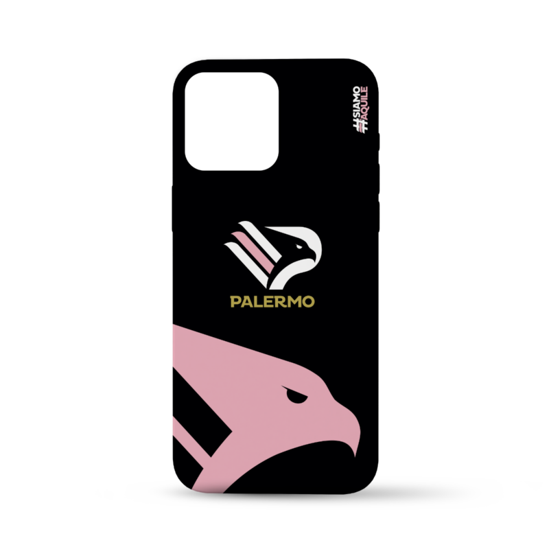 Cover per cellulare del Palermo FC istituzionale con stemma della squadra e aquila rosa