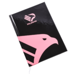 copertina del diario Palermo FC nero con logo e aquila rosa
