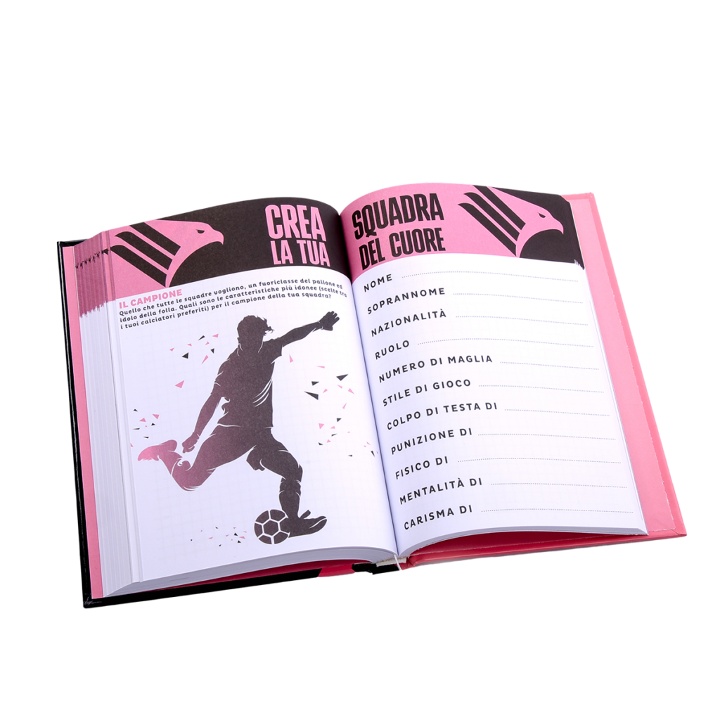 Diario Palermo FC aperto sulla pagina "Crea la tua squadra del cuore"