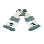 sciarpa aperta Palermo FC a righe verdi e bianche con logo gratton ricamato della collezione 80 special