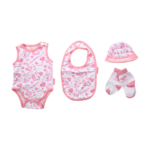 box chiusa con set neonato Palermo FC rosa e bianco 2024 2025