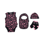 Set neonato rosa nero Palermo FC