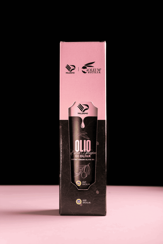 Olio Extra Vergine di Oliva Palermo FC con confezione rosanero