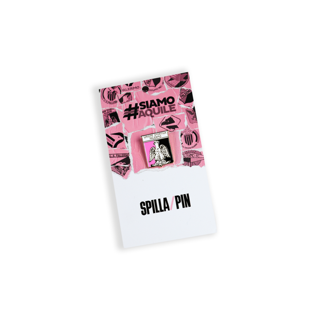 Spilla Unione Sportiva Palermo 1947 con cartoncino espositivo