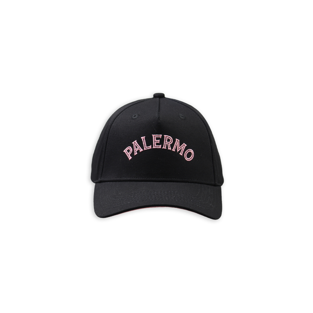 Cappello Palermo FC - Collezione Aquile con scritta rosa PALERMO ricamata sul fronte