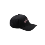 vista laterale del cappello Palermo FC - Collezione Aquile con scritta rosa PALERMO ricamata sul fronte
