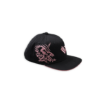 Cappello nero Snapback con stemma aquila del Palermo FC sul fronte e mastosa aquila rosa sul lato sinistro