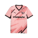 vista frontale della maglia gara home Palermo FC 2025/26 da adulto con stemma aquila rosanero, loghi degli sponsor Puma e Sicily by Car