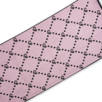 Telo mare monogram Palermo FC retro rosa con pattern aquile nere