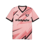 vista frontale della maglia gara home Palermo FC 2025/26 da adulto con stemma aquila rosanero, loghi degli sponsor Puma e Sicily by Car