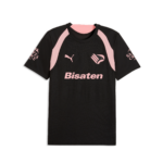 Maglia nera allenamento Staff Palermo FC 2026-27 con logo Puma e Palermo, sponsor Bisaten nella parte frontale, sponsor Santa Croce sulle maniche