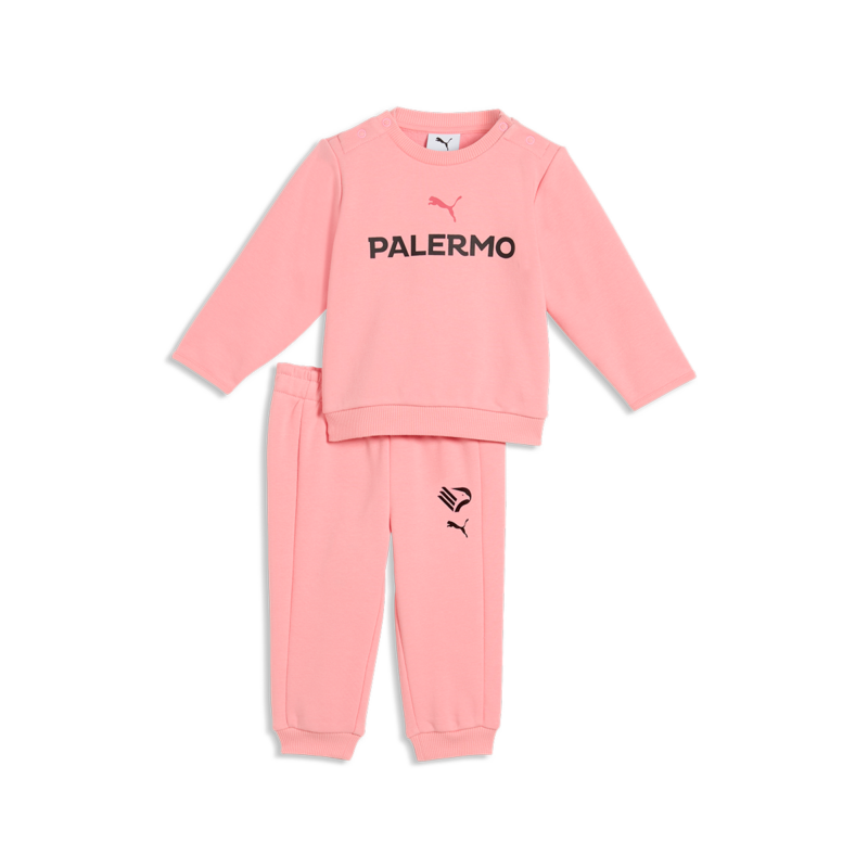 Completo tuta rosa Palermo FC per bebè composto da felpa e pantaloni