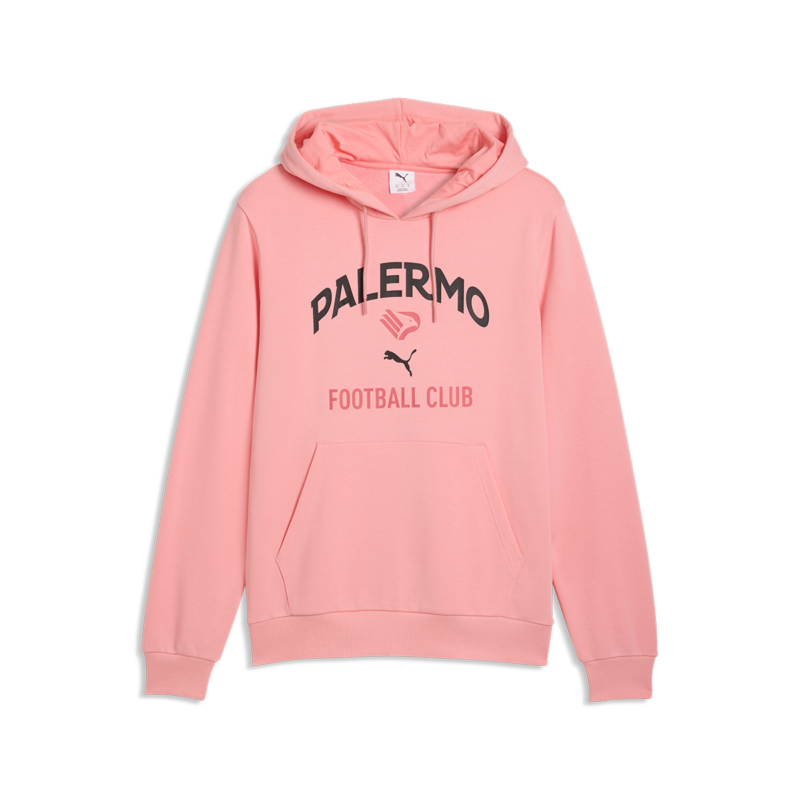 Felpa con cappuccio rosa Palermo FC fronte