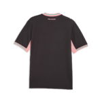 vista posteriore della maglia gara Third Palermo FC 2026/27 da adulto, color antracite con dettagli rosa sulle maniche, piccola scritta "PALERMO" rosa sotto il colletto