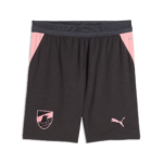 Pantaloncini gara Third 2026/27 da bambino, color antracite con dettagli laterali rosa, stemma Palermo FC e logo Puma.