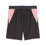vista posteriore dei pantaloncini gara home Palermo FC 2026/27 da bambino, color antracite con dettagli laterali rosa