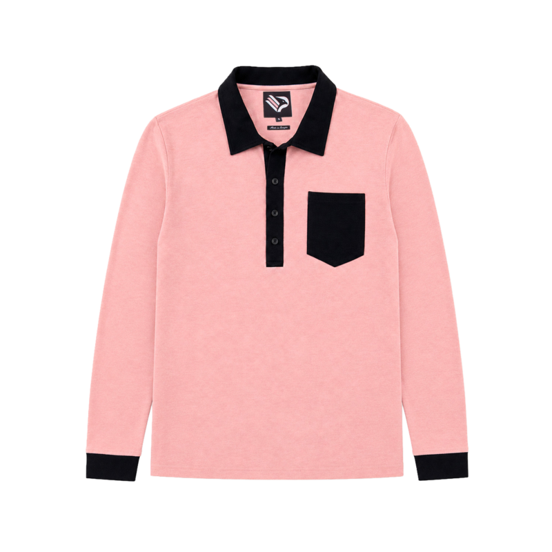 Maglia retro Palermo FC - stagione 1909 rosa con colletto, polsini e taschino neri