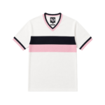 Maglia retro stagione 1970-71 bianca con righe rosanero