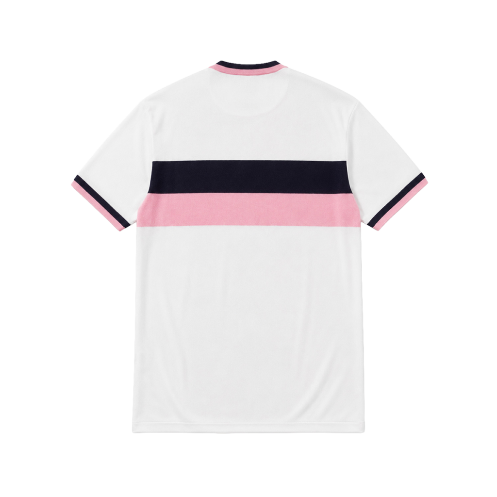 Maglia retro stagione 1970-71 bianca con righe rosanero